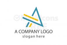 Abstract letter a logo design free